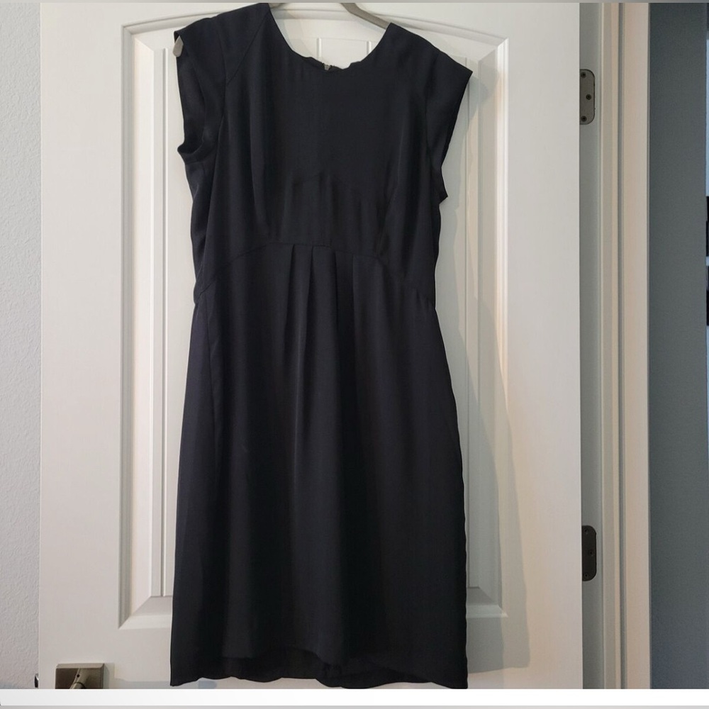 FOSSIL Cap Sleeve Elegant Black Dress Sz 8